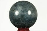Polished Dumortierite Sphere - Madagascar #215576-1